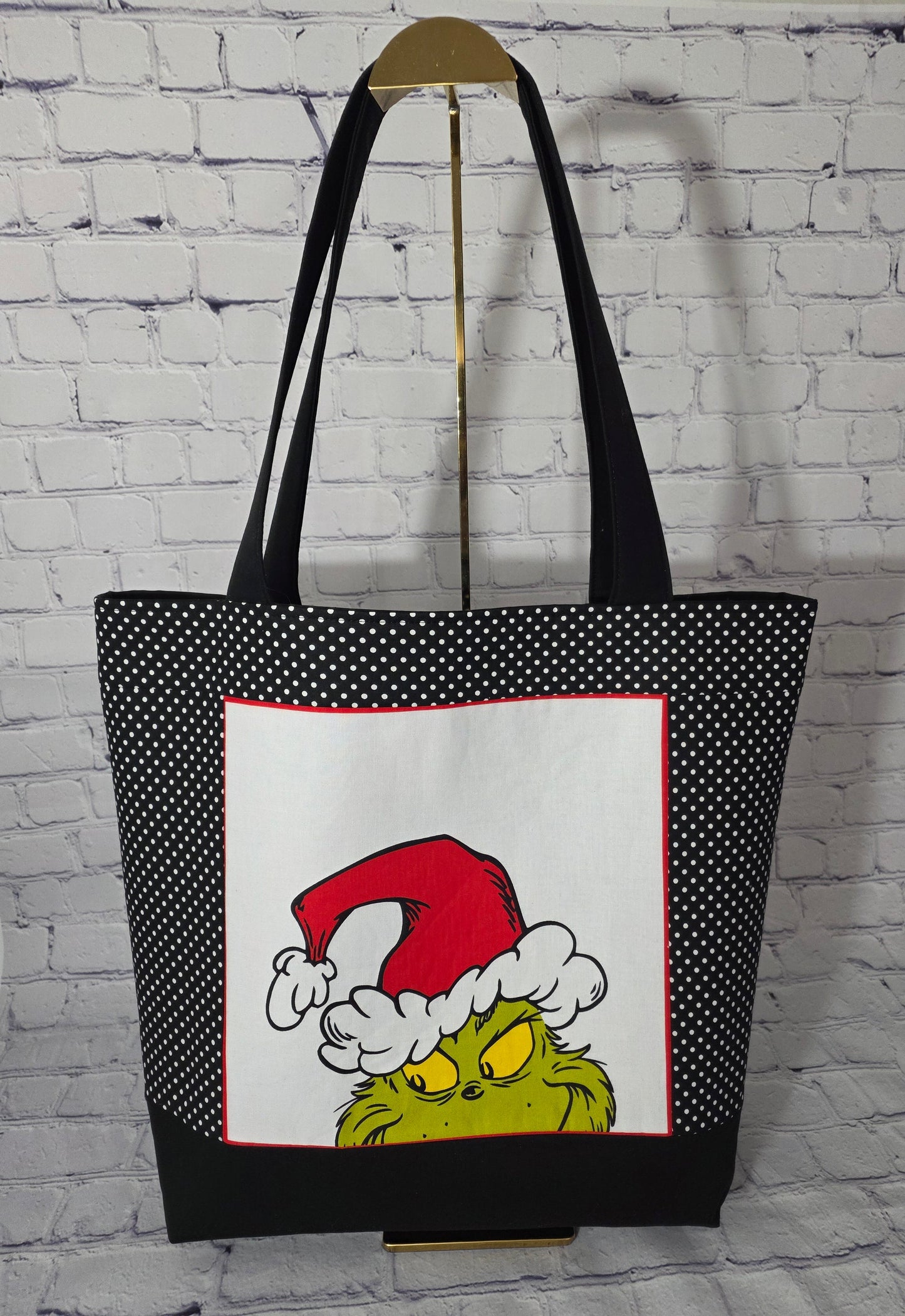 Grinch-Inspired Holiday Tote Bag
