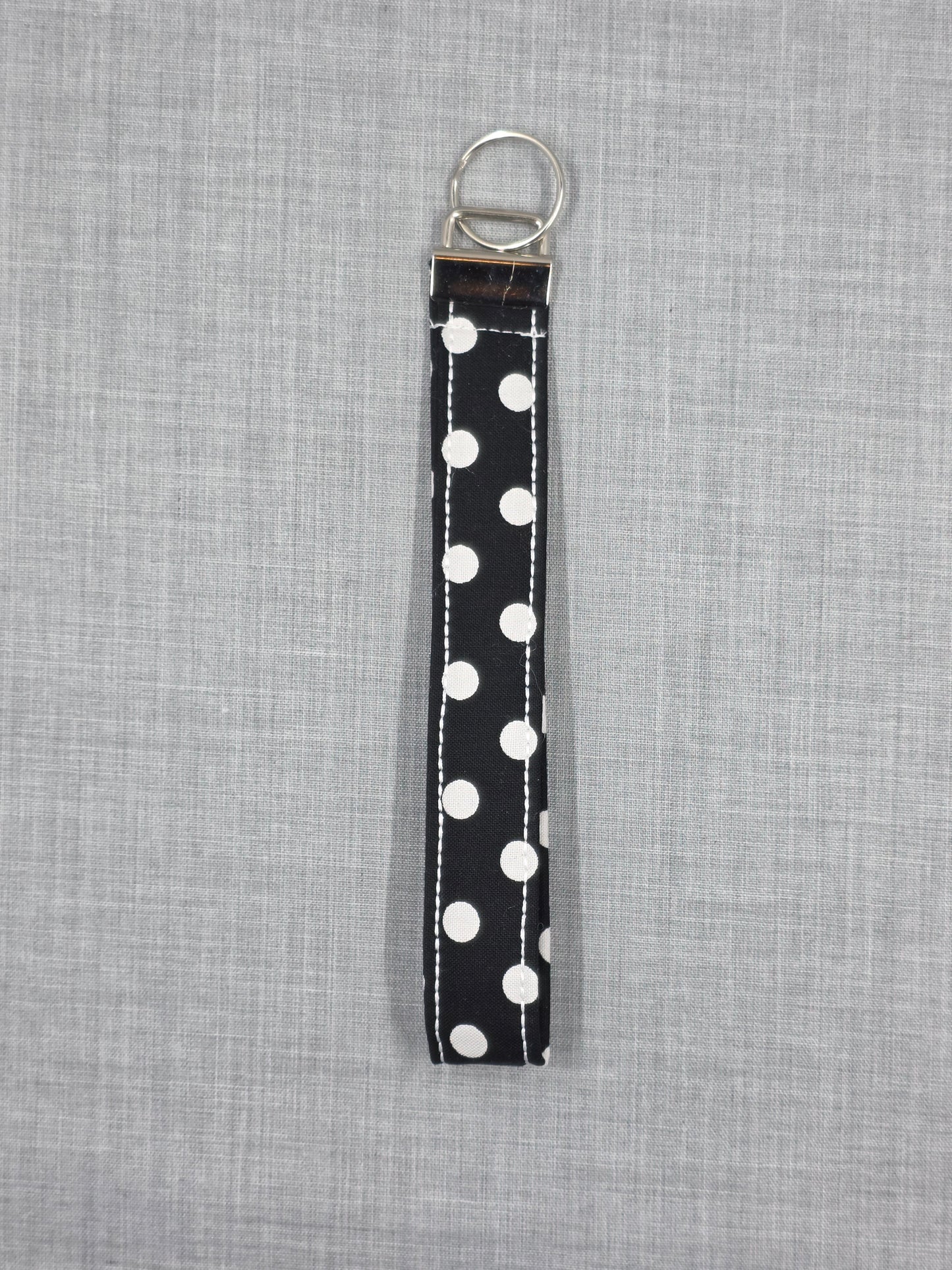 Classic Polka Dot Wristlet Key Fob