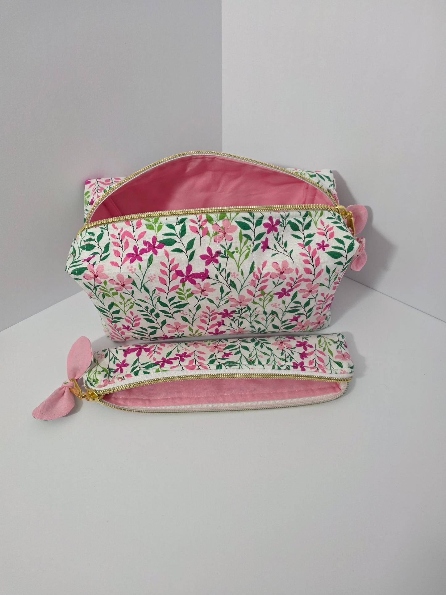 Botanical Garden Quilted Pouch Set