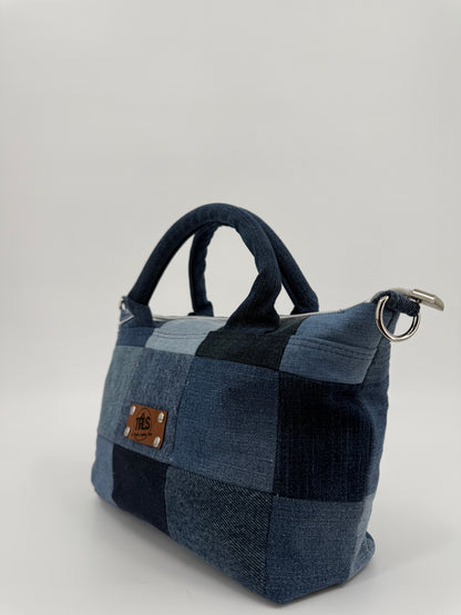The Patchwork Denim Satchel