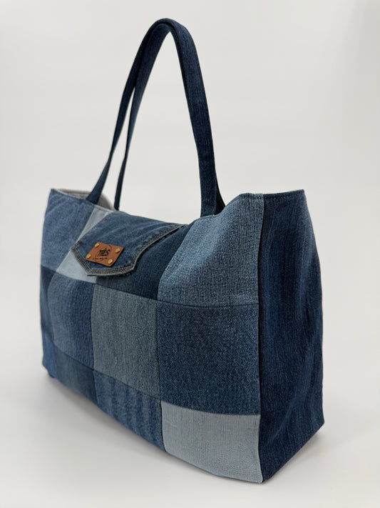 The Indigo Patchwork Tote