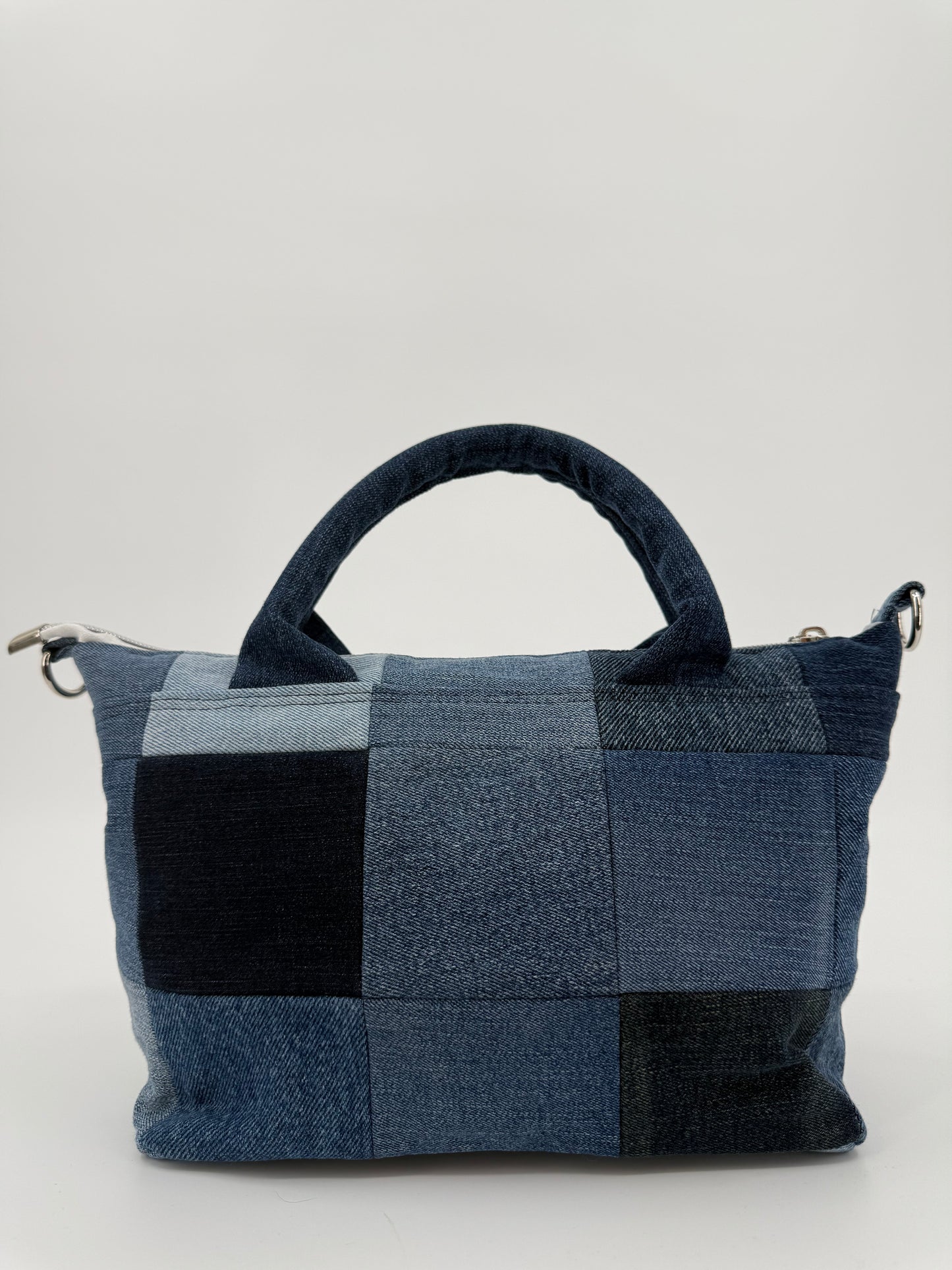 The Patchwork Denim Satchel