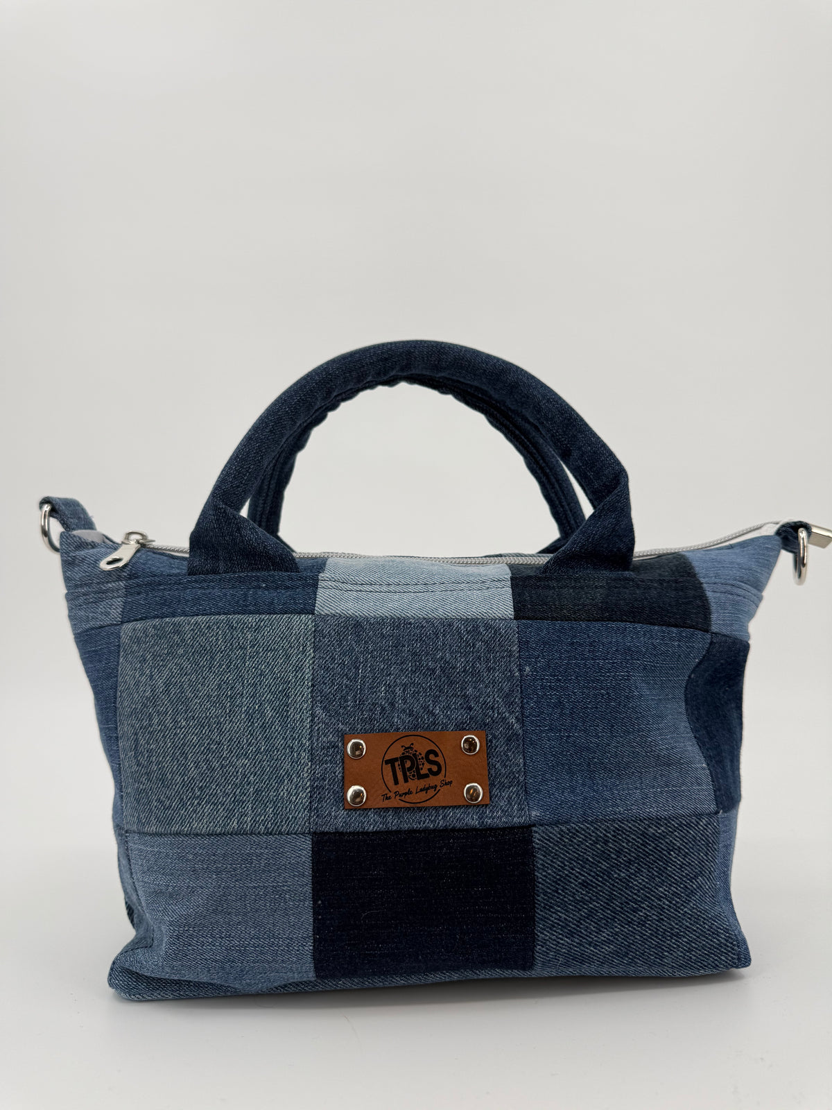 The Patchwork Denim Satchel