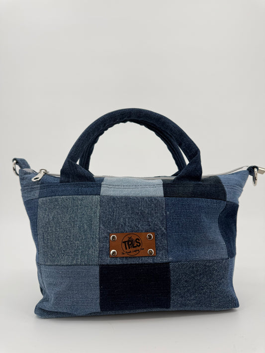 The Patchwork Denim Satchel