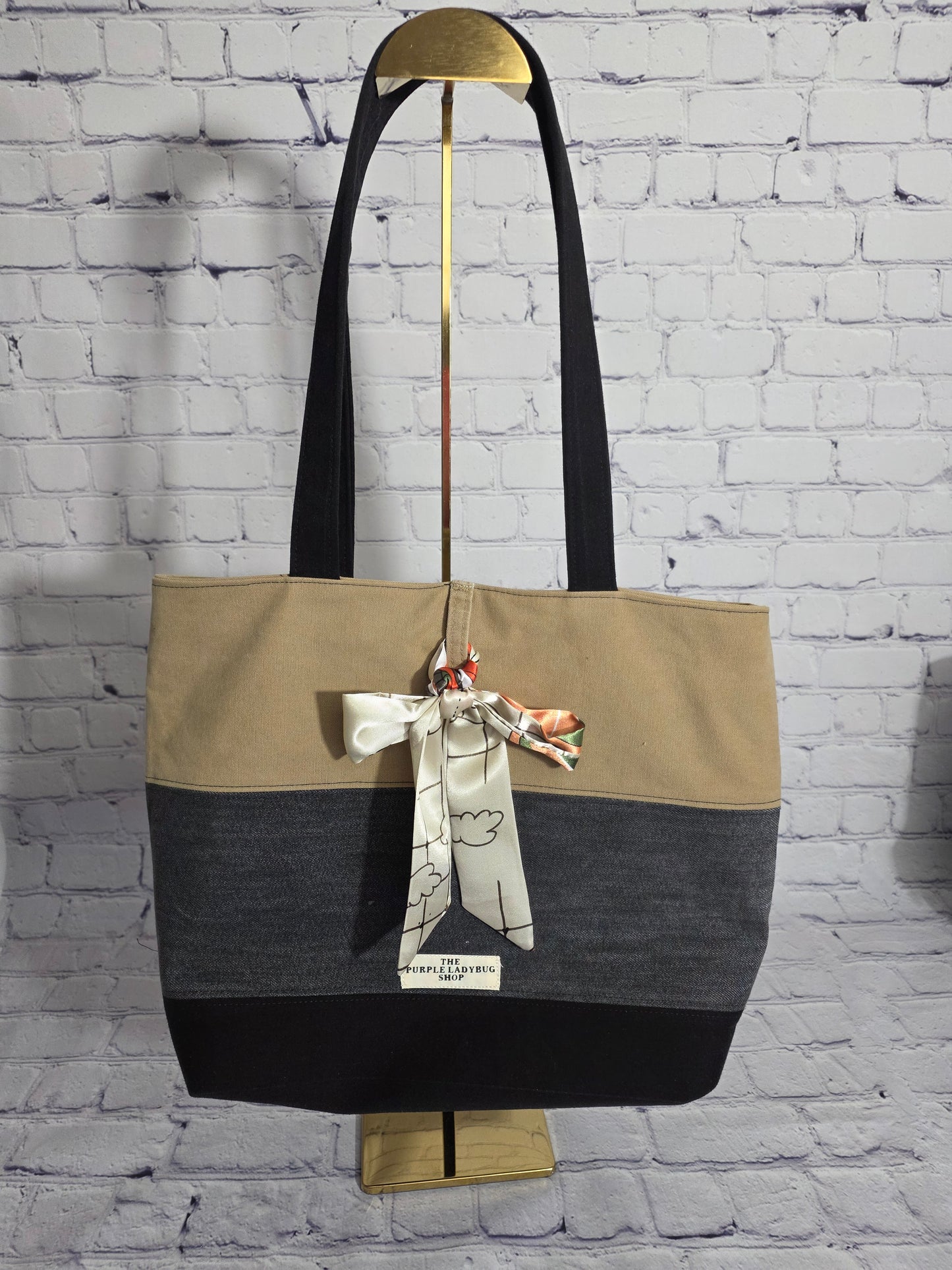 The Classic Tri-Color Canvas Tote