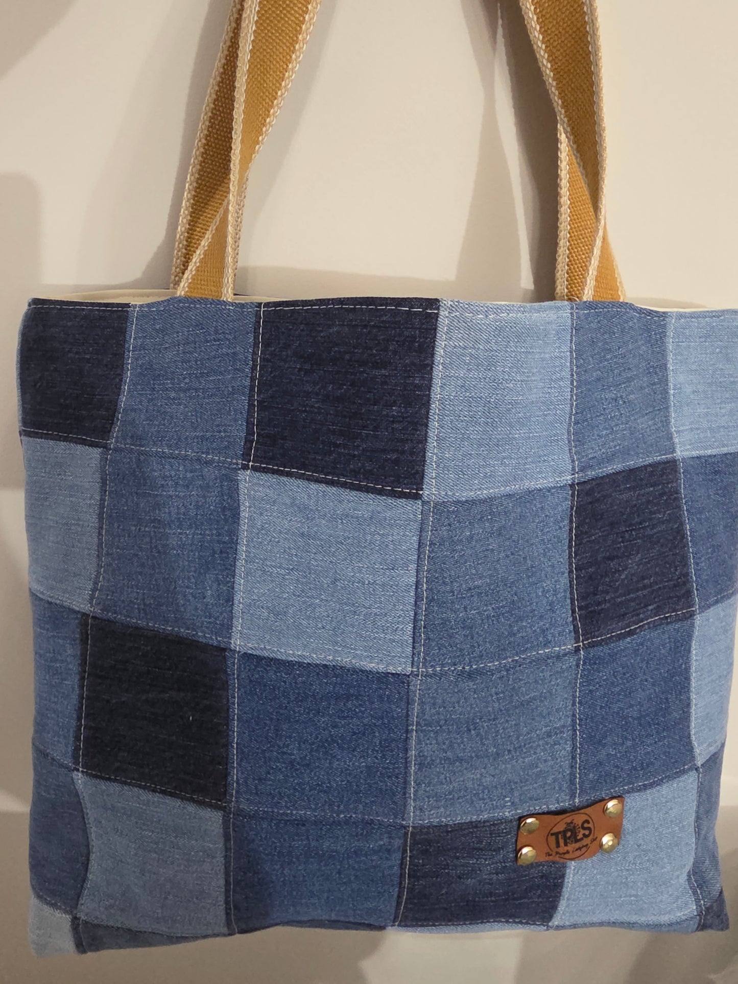 Patchwork Denim Tote Bag