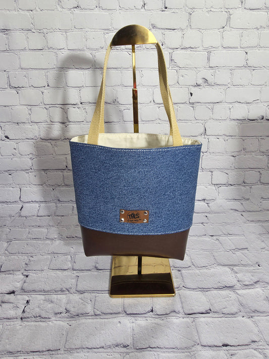 The Two-Tone Artisan Mini-Tote