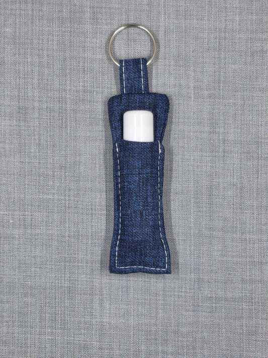 Lip Balm Holder Keychain - Classic Indigo