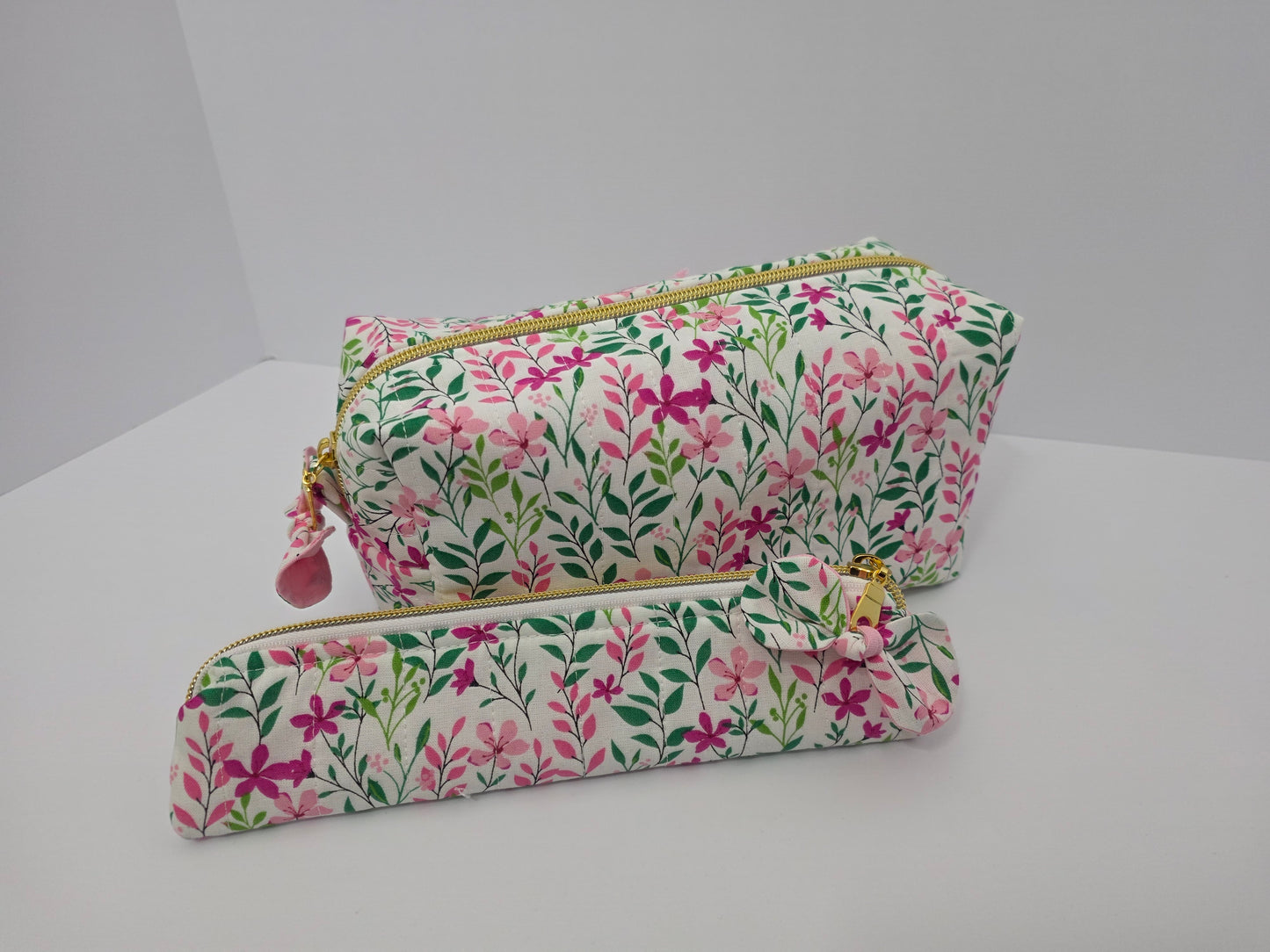 Botanical Garden Quilted Pouch Set