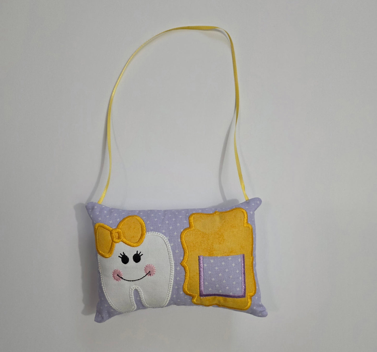 Handcrafted Tooth Fairy Pillow- Starry Lavender Edition