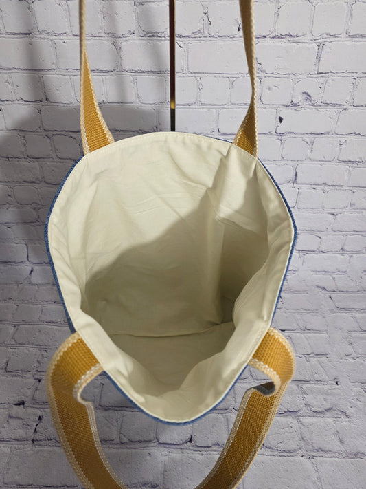 Two-Tone Artisan Tote