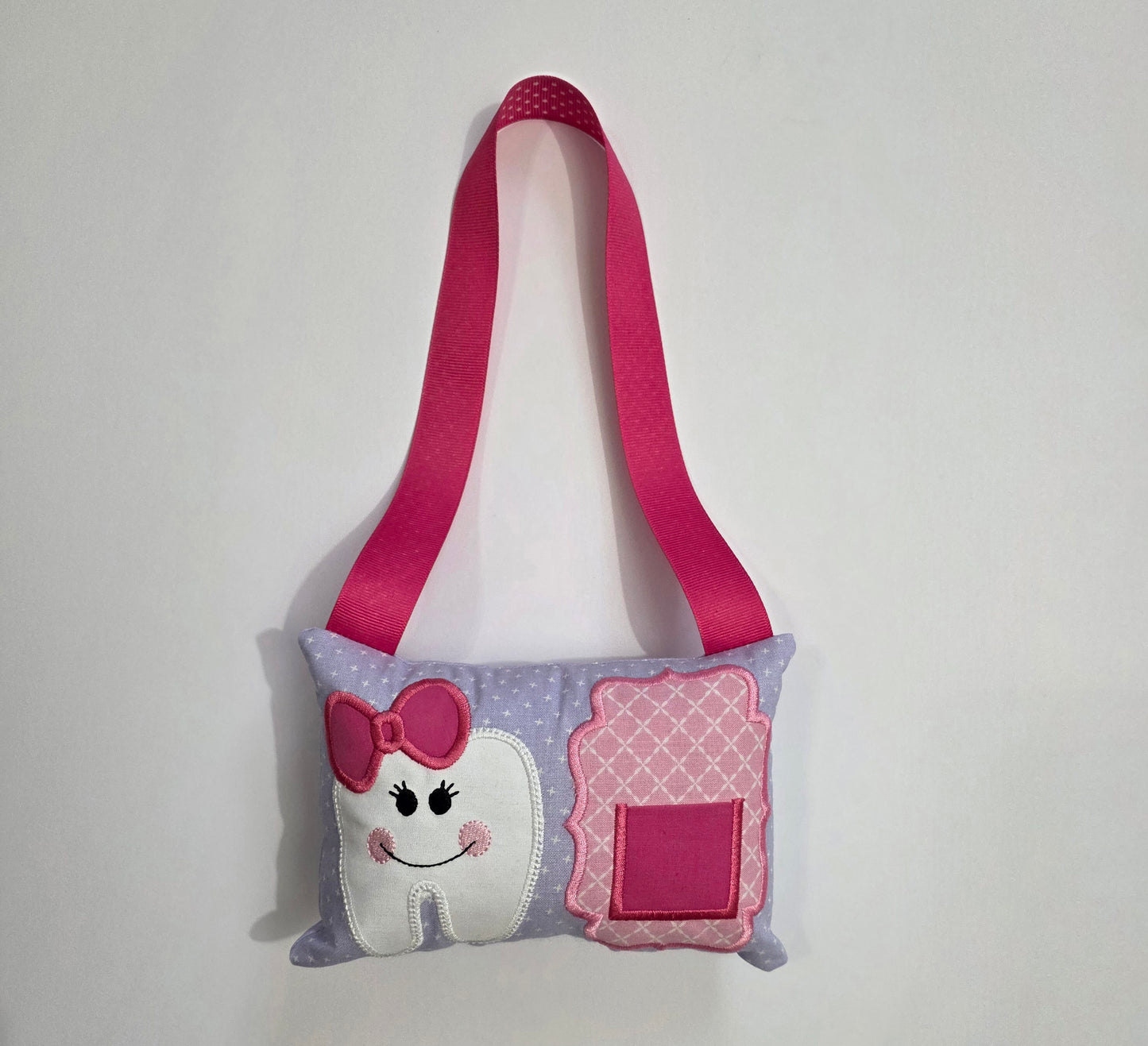 Handcrafted Tooth Fairy Pillow – Hanging "Sweet Smile" Edition